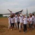 1部優勝　胴上げ