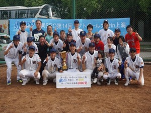 1部優勝：60hzソフトボール倶楽部